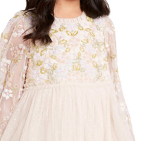 Lena Bodice Kids Dress Champagne