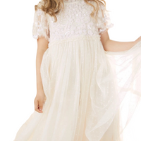 Lilybelle Sequin Kids Dress Champagne
