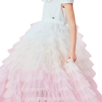 Ruffle Dress White