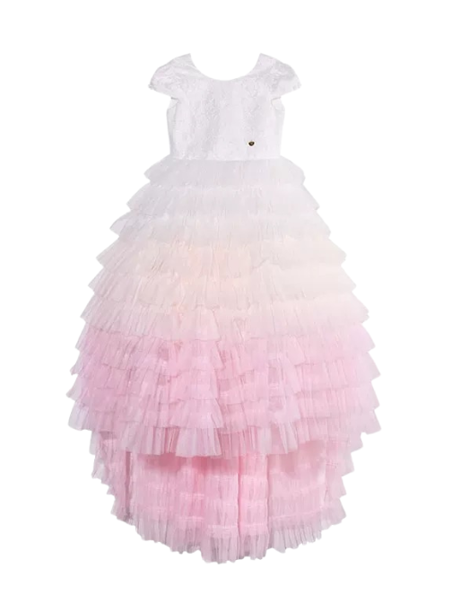 Ruffle Dress White