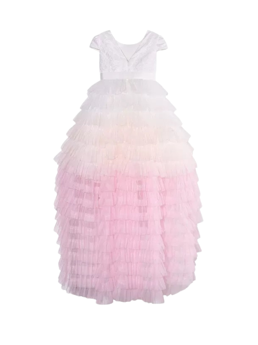 Ruffle Dress White