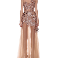 Layla Sequin Floral Maxi Dress