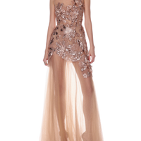 Layla Sequin Floral Maxi Dress