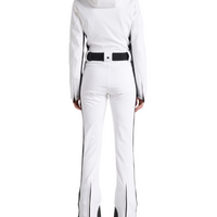 Parry Faux Border Ski Suit White