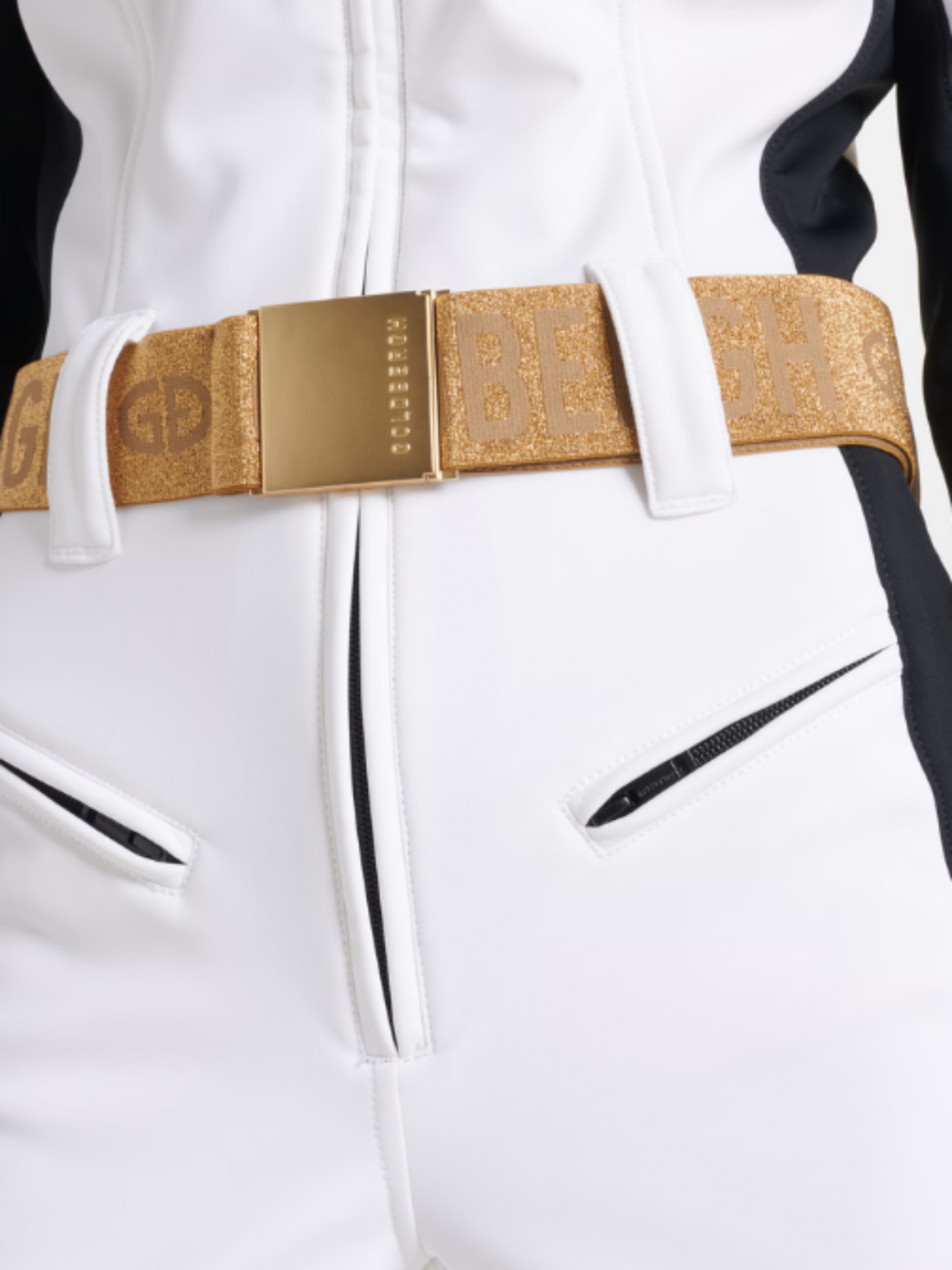 Parry Faux Border Ski Suit White