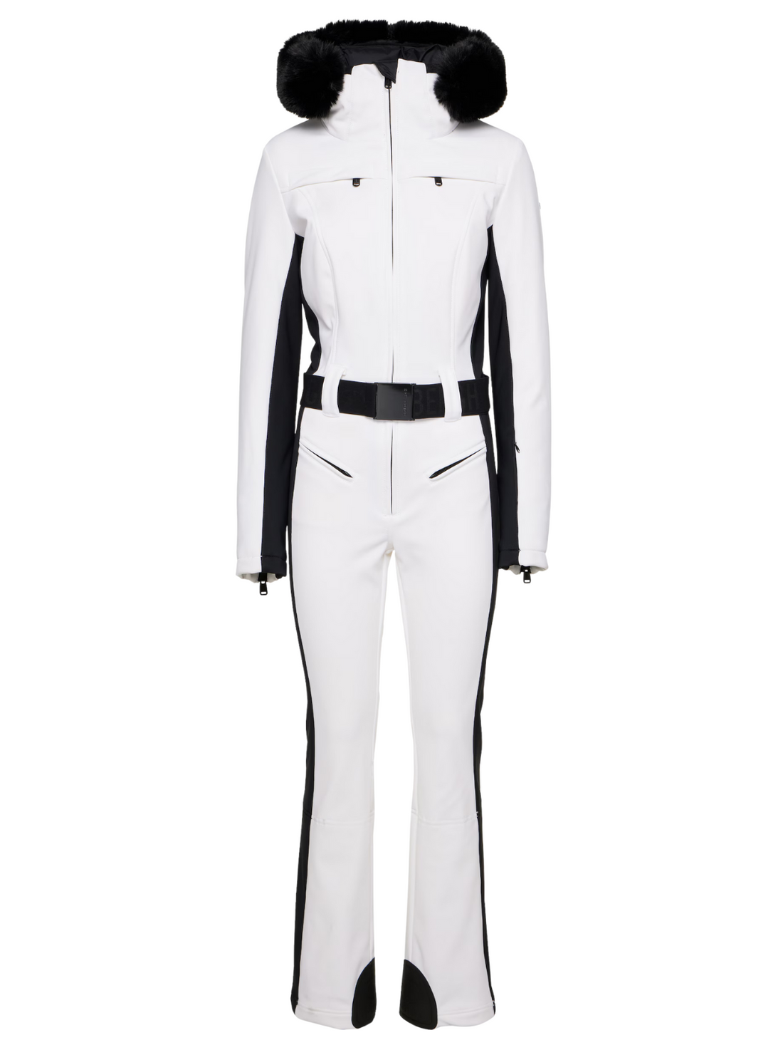 Parry Faux Border Ski Suit White