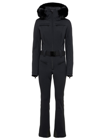Parry Faux Border Ski Suit Black