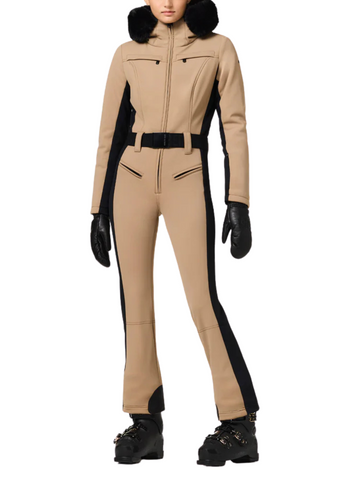 Parry Faux Border Ski Suit Khaki