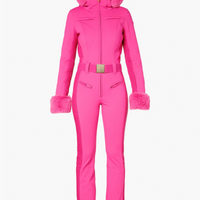 Angele Faux Border Ski Suit Pink