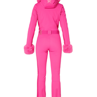 Angele Faux Border Ski Suit Pink