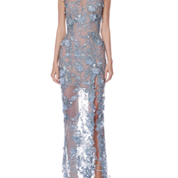 Tiffany Sequin Floral Maxi Dress