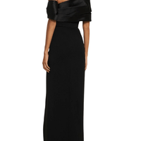Alexis Twill & Crepe Maxi Dress Black by Solace London - Rental Hong Kong