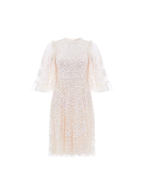 Anais Sequin Dress Champagne by Needle & Thread - Rental Hong Kong