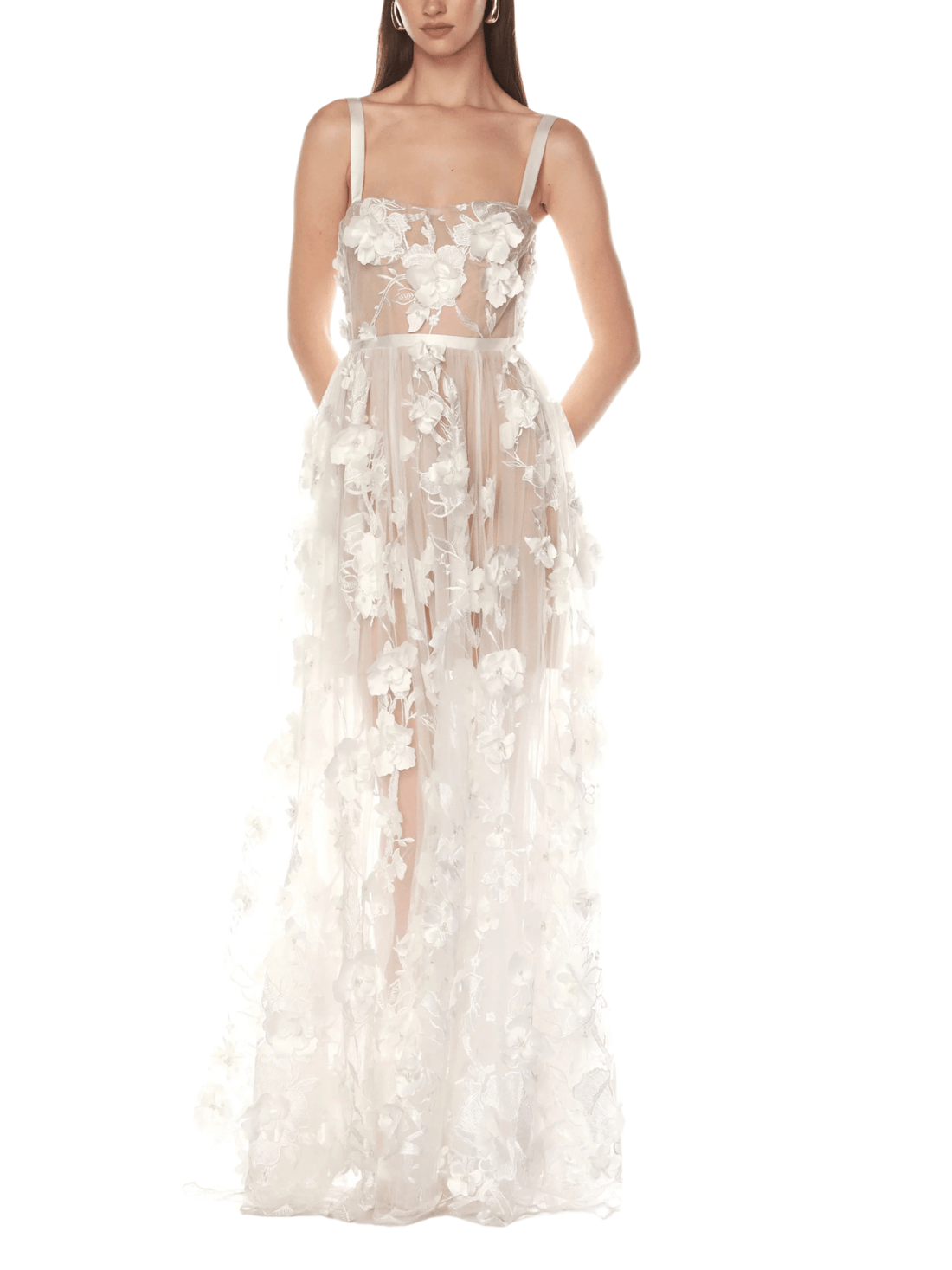 Anastasia White Maxi Dress by Bronx and Banco - Rental Hong Kong