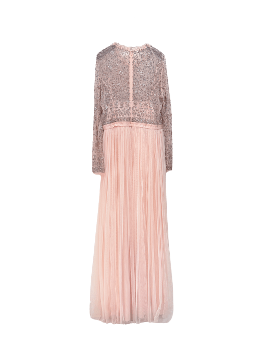 Andromeda Long Sleeves Embellished Maxi Dress by Needle & Thread - Rental Hong Kong