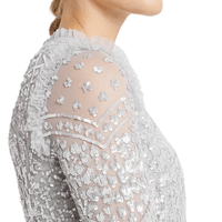 Aurora Mini Dress Silver by Needle & Thread - Rental Hong Kong