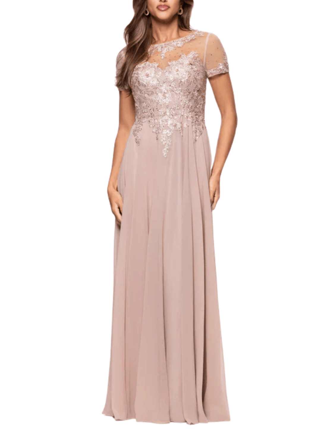 Beaded Mesh Gown by Xscape - Rental Hong Kong