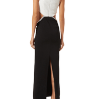 Black And White Crepe Maxi Dress by Self Portrait - Rental Hong Kong
