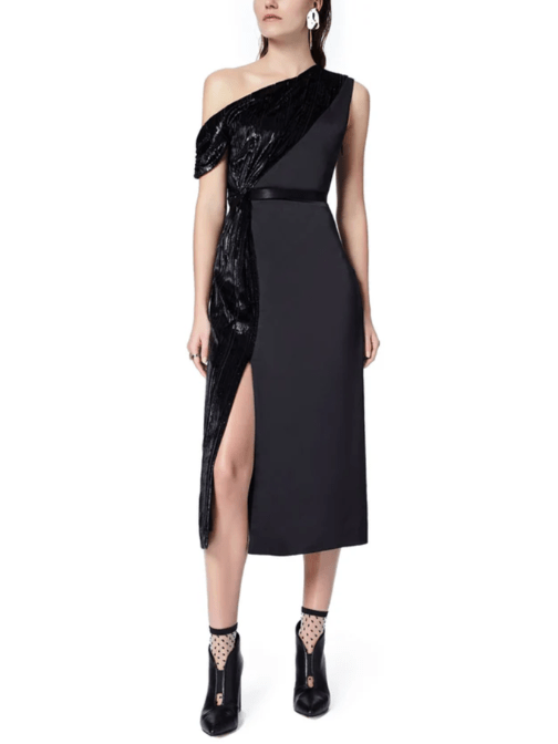 Black Bewitched Midi Dress Black by Three Floor - Rental Hong Kong