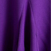 Blair fluted crepe midi dress Purple by Rhode - Rental Hong Kong