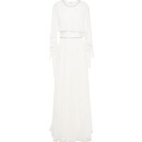 Bloom Cape - Back Chiffon Bridal Gown by Jenny Packham - Rental Hong Kong