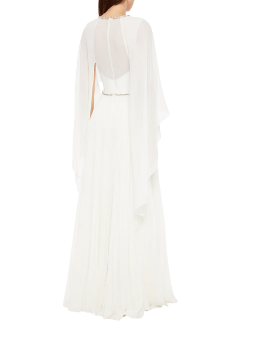 Bloom Cape - Back Chiffon Bridal Gown by Jenny Packham - Rental Hong Kong