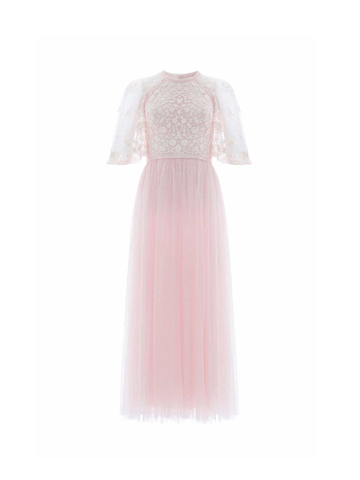 Bonnie Bow Bodice Ankle Gown by Needle & Thread - Rental Hong Kong