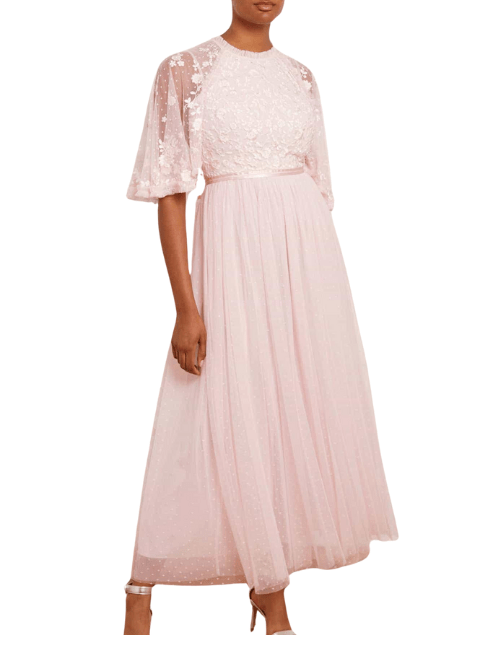 Bonnie Bow Bodice Ankle Gown by Needle & Thread - Rental Hong Kong