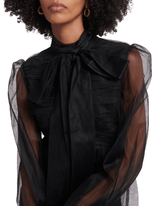 Bow Tulle Mini Dress Black by Zimmermann - Rental Hong Kong