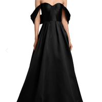 Bridesmaids Viktor Off - The - Shoulder Gown Black by Vera Wang Bride - Rental Hong Kong