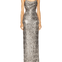 Cache Dress Silver by Line & Dot - Rental Hong Kong