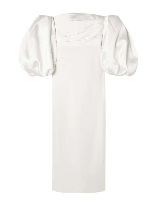 Carmen Off The - Shoulder Satin - Twill and Crepe Gown by Solace London - Rental Hong Kong