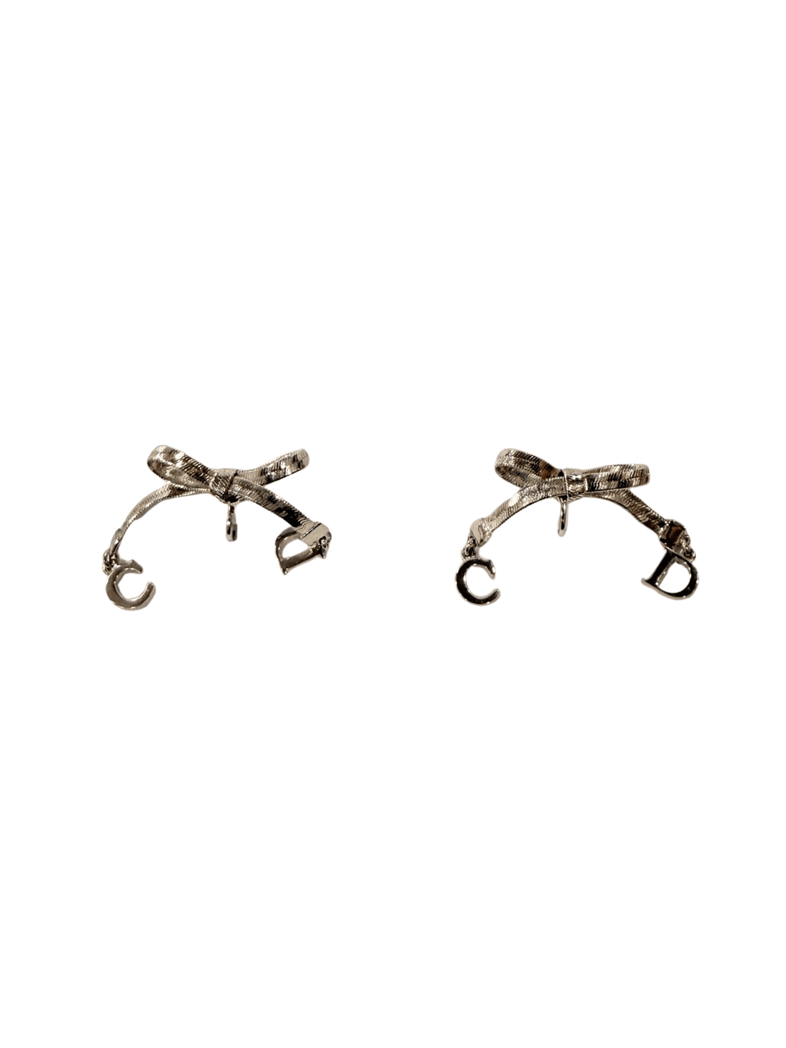 CD Bow Clip - On Earrings by Christian Dior - Rental Hong Kong