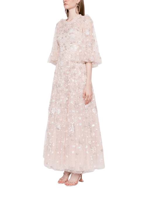 Constellation Gloss Ankle Gown by Needle & Thread - Rental Hong Kong
