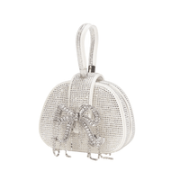 Cream Rhinestone Top Handle Bag by Self Portrait - Rental Hong Kong
