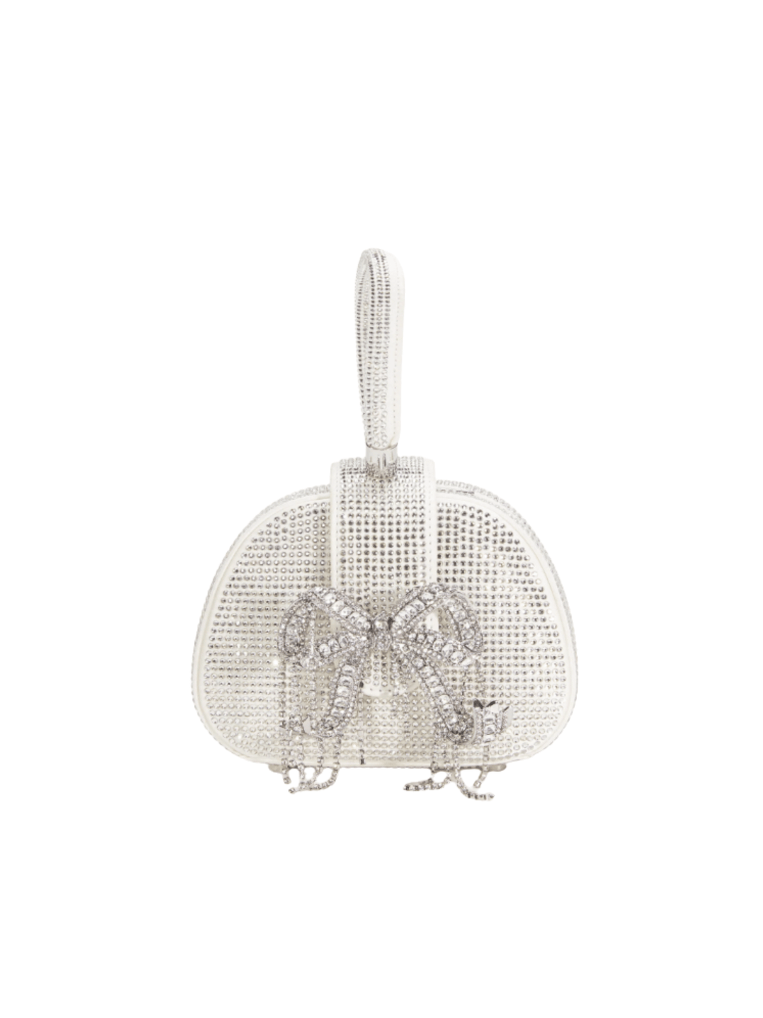 Cream Rhinestone Top Handle Bag by Self Portrait - Rental Hong Kong