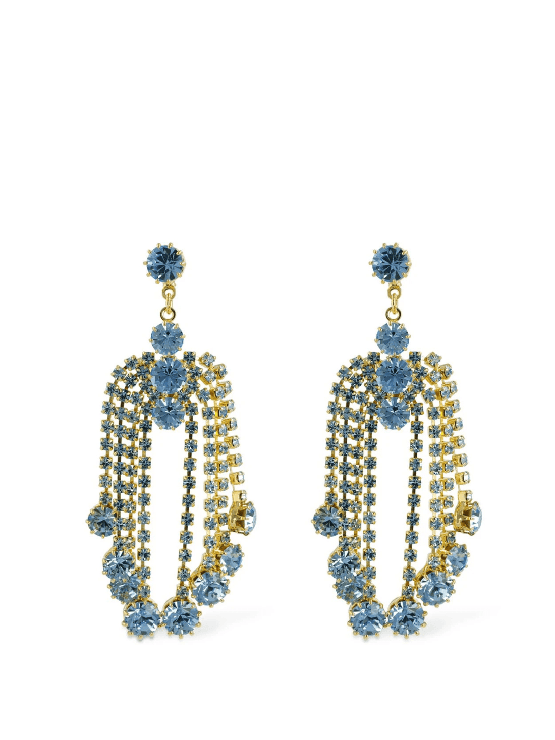 Crystal cascade drop earrings by Magda Butrym - Rental Hong Kong