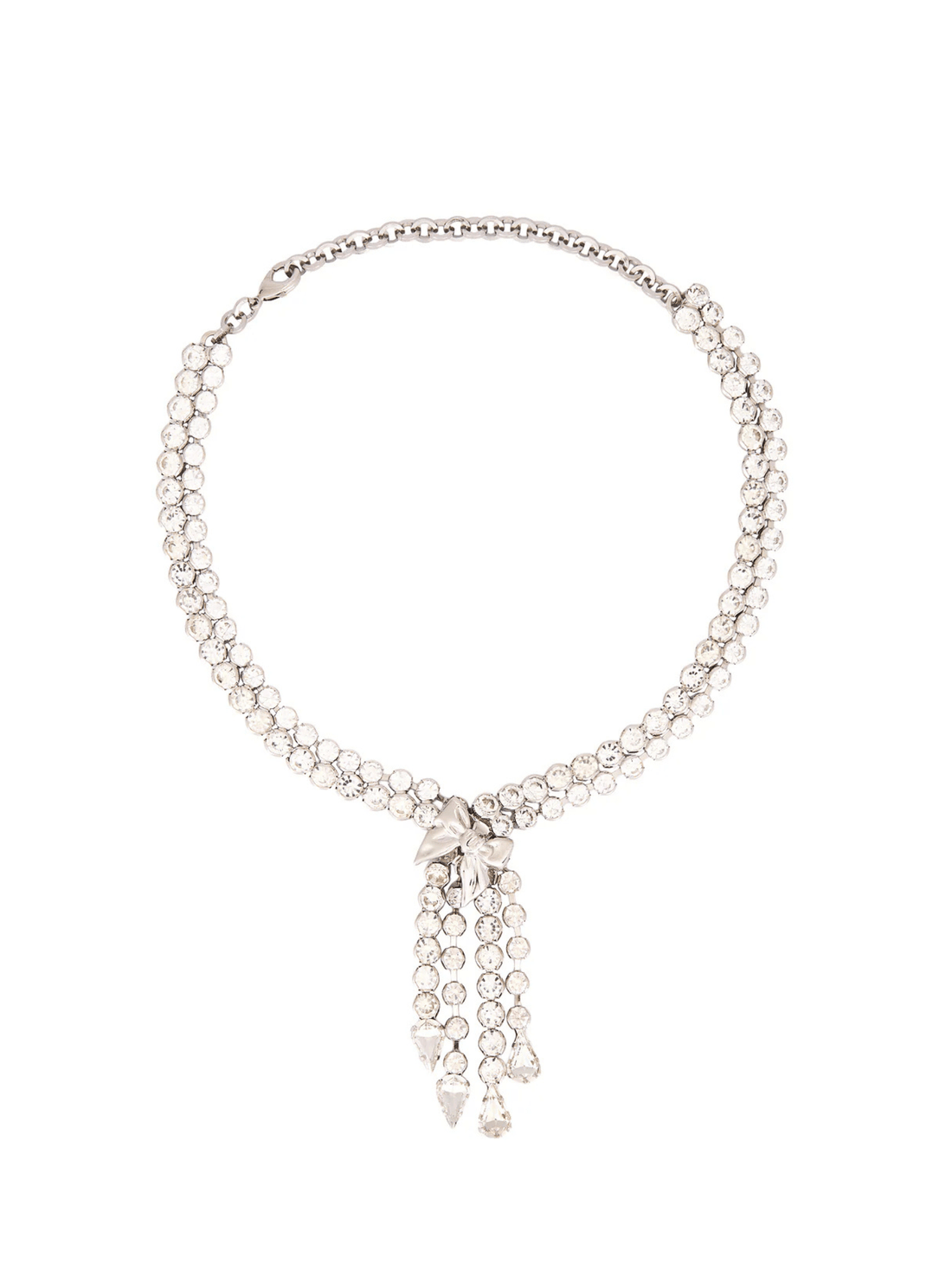 Crystal - Embellished Fringed Necklace by Alessandra Rich - Rental Hong Kong