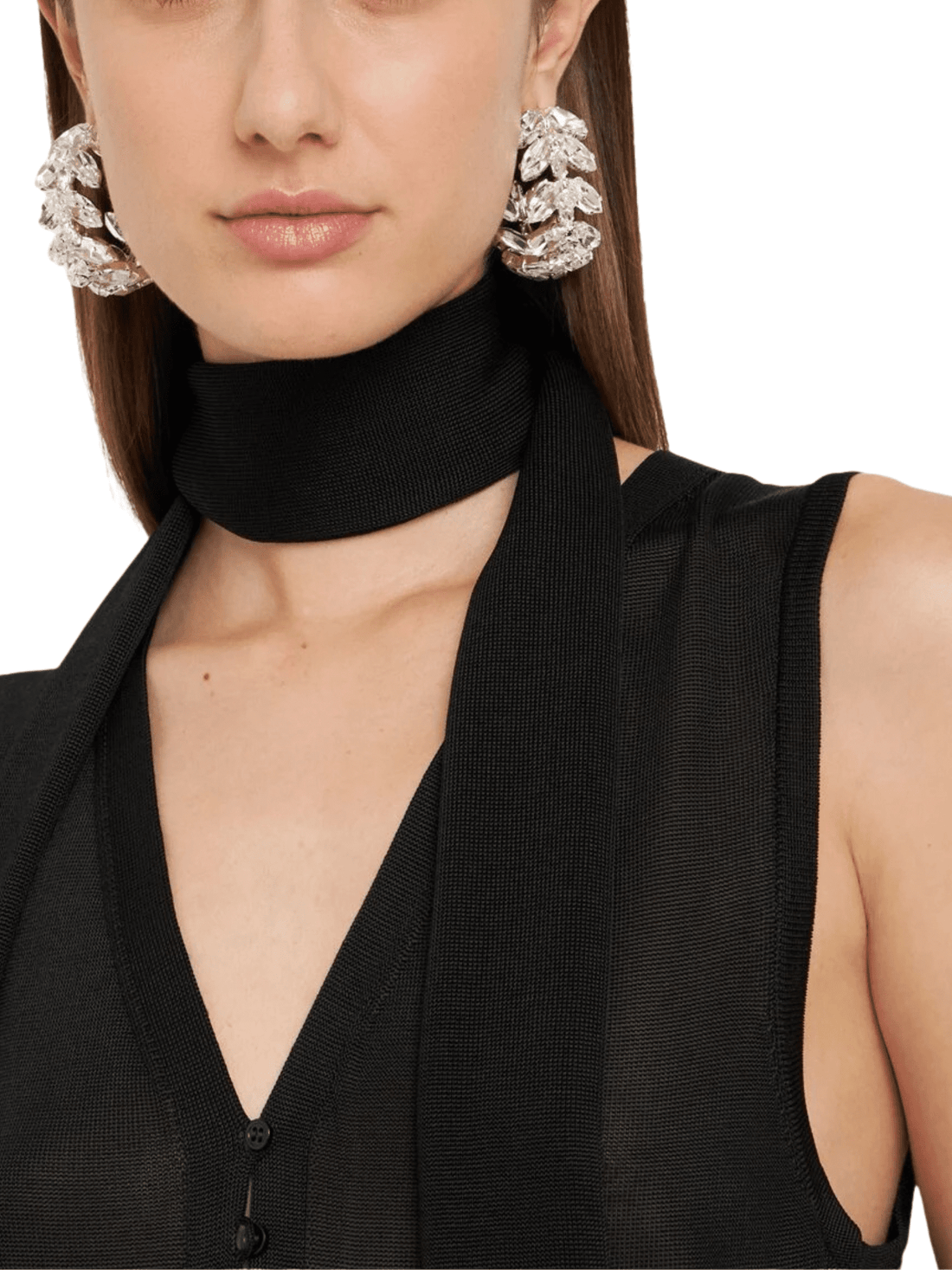 Crystal hoop earrings by Magda Butrym - Rental Hong Kong