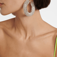 Crystal Hoop Earrings Crystal by Magda Butrym - Rental Hong Kong