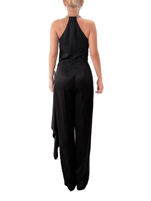 Crystal Trim Detailed Halter Neck Jumpsuit by David Koma - Rental Hong Kong