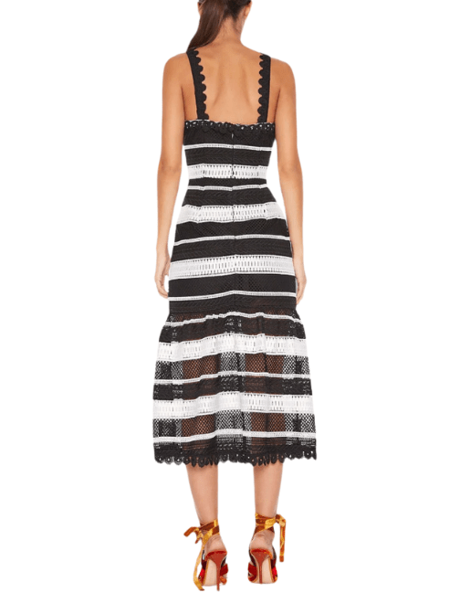 Darling One Midi Dress Black/White by Talulah - Rental Hong Kong