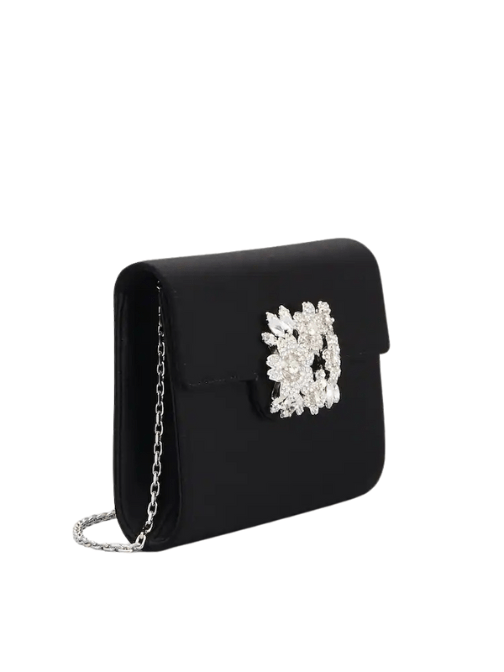 Efflorescence Mini Clutch Black by Roger Vivier - Rental Hong Kong