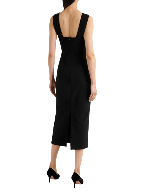 Elora Cutout Midi Dress Black by Rebecca Vallance - Rental Hong Kong