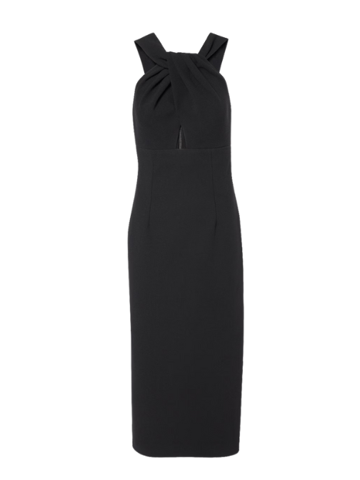 Elora Cutout Midi Dress Black by Rebecca Vallance - Rental Hong Kong