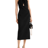 Elora Cutout Midi Dress Black by Rebecca Vallance - Rental Hong Kong