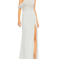 Embellished Drop Shoulder Column Gown by Mac Duggal - Rental Hong Kong