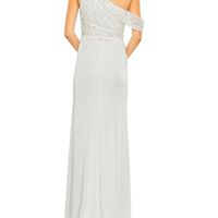 Embellished Drop Shoulder Column Gown by Mac Duggal - Rental Hong Kong