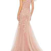 Embellished One Shoulder Mermaid Gown by Mac Duggal - Rental Hong Kong