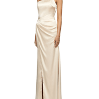 Emillys One Shoulder Gown Champagne by Bariano - Rental Hong Kong